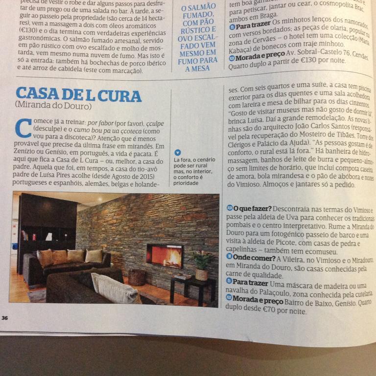 Casa De L Cura Vendégház Miranda do Douro Kültér fotó